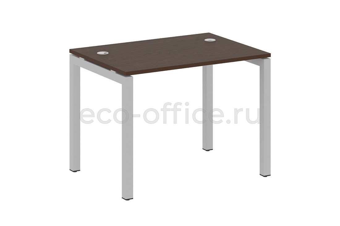 Стол письменный METAL SYSTEM QUATTRO 5x5 50БП.СП-1 Венге Цаво / Серый металл купить в Москве