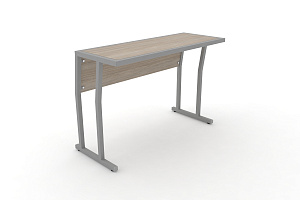 Стол учебный двухместный с царгой DESK DK-1100SP Дуб Аттик / Серый металл фото