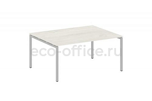 Стол переговорный (1 столешница) METAL SYSTEM QUATTRO 4x4 40БП.ПРГ-1.4 Дуб Наварра / Серый металл фото