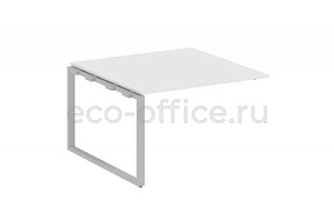 Проходной наборный элемент переговорного стола METAL SYSTEM STYLE БО.ППРГ-2 Белый / Серый металл фото
