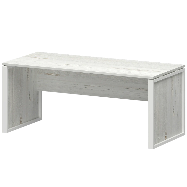 стол руководителя protech нтм-180 сосна винтер/белый фото