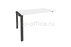 Наборный элемент рабочей станции на П-образном м/к ONIX O.MP-1.NRS-3.8 Белый Бриллиант / Антрацит металл фото