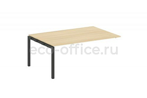 Проходной наборный элемент переговорного стола METAL SYSTEM QUATTRO 5x5 50БП.ППРГ-5 Акация Лорка / Антрацит металл фото