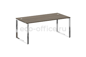 Стол рабочий руководителя METAL SYSTEM DIRECT БО.СРР-5.9 Вяз Благородный / Нержавеющая сталь фото