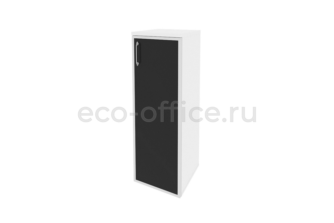 Шкаф средний узкий правый ONIX O.SU-2.4 R (R) black Белый Бриллиант купить в Москве