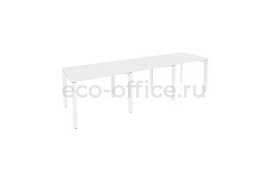 Рабочая станция на П-образном м/к ONIX O.MP-RS-3.1.8 Белый Бриллиант / Белый металл фото