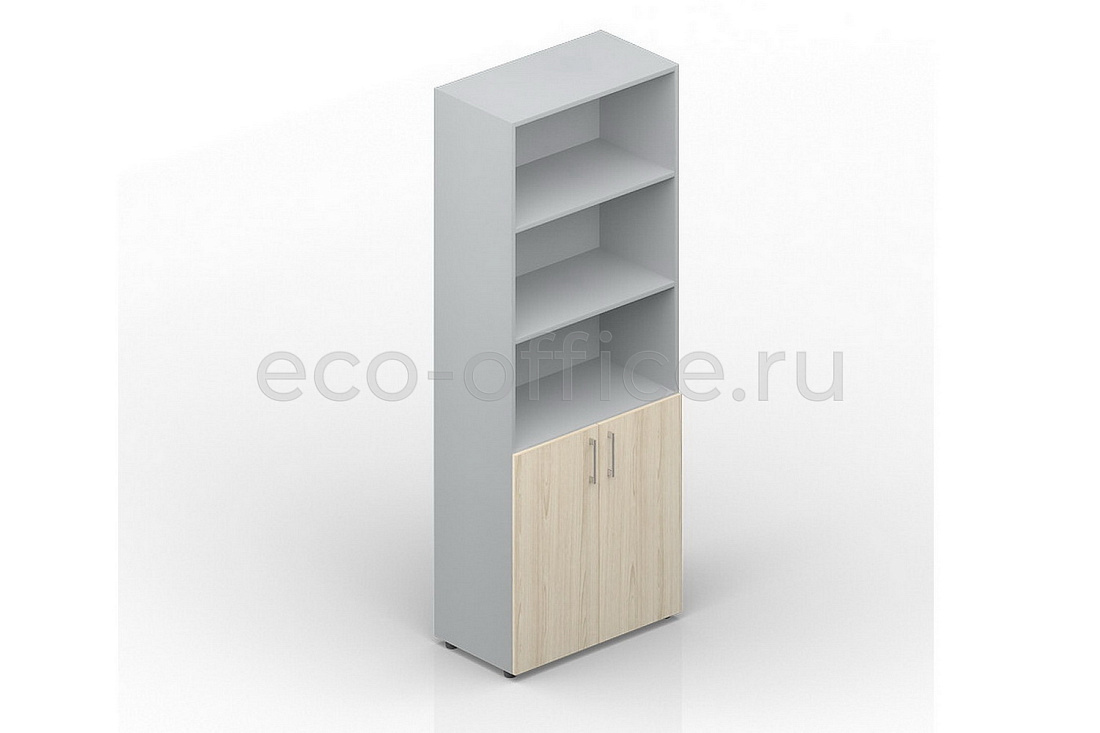 Шкаф для документов высокий EMHS833 Акация Аури / Белый  стоимость