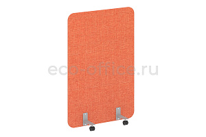 Перегородка на металлических опорах, на роликах R-LINE SOFT AP.R-100-150 Рогожка Romeo 01 / Серый металл фото