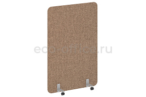 Перегородка на металлических опорах, на роликах R-LINE SOFT AP.R-120-180 Рогожка Romeo 01 / Серый металл фото