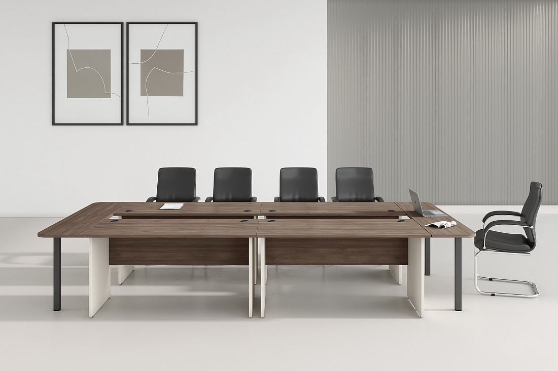 кабинет руководителя new line дуб шамони тёмный фото