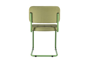 Конференц-кресло ECO-CHAIR COLOMBO Comfort CLM-05 Оливковый велюр / Аспарагус металл фото