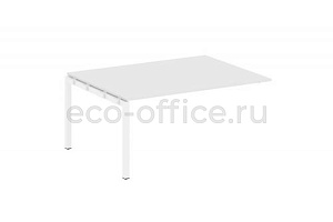 Проходной наборный элемент переговорного стола METAL SYSTEM QUATTRO 5x5 50БП.ППРГ-4 Белый / Белый металл фото