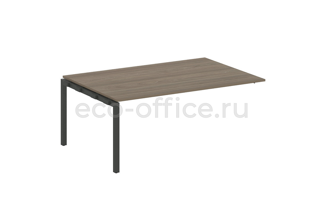 Проходной наборный элемент переговорного стола METAL SYSTEM QUATTRO 5x5 50БП.ППРГ-5 Вяз Благородный / Антрацит металл   стоимость