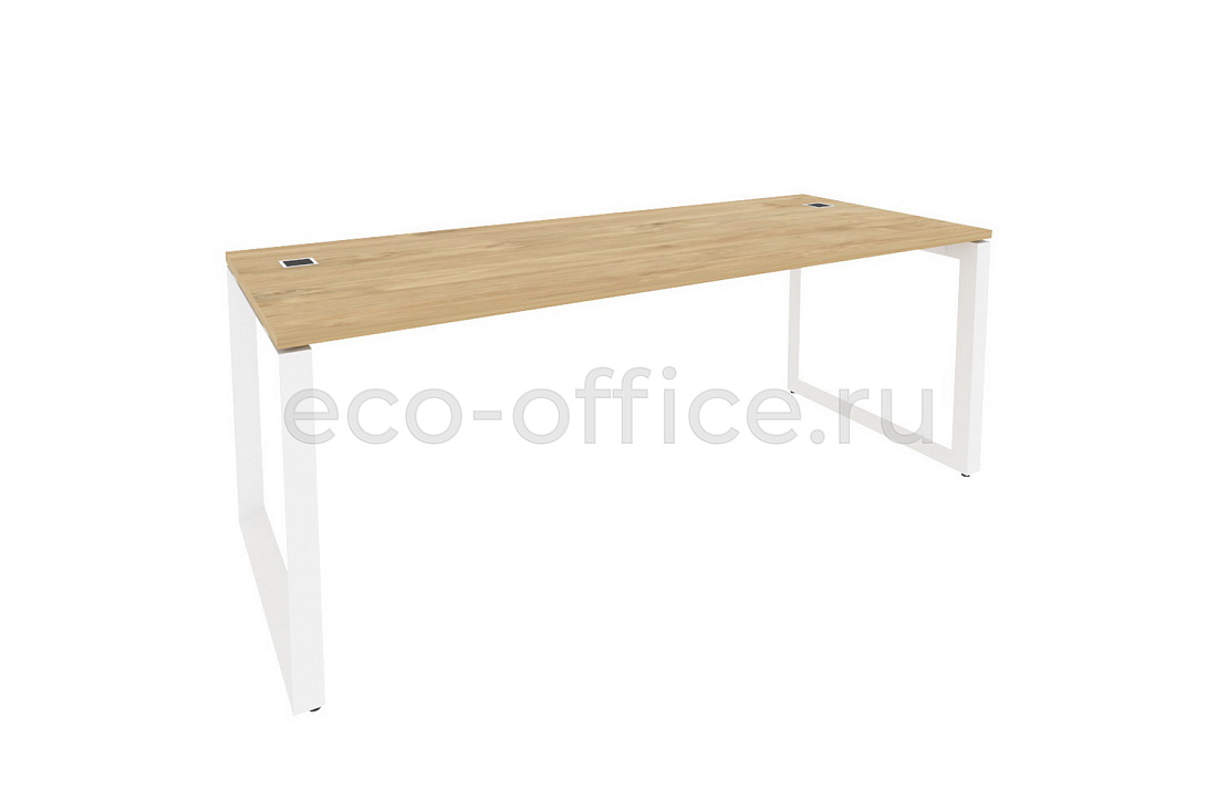 Стол рабочий руководителя ONIX DIRECT O.MO-SRR-6.8 Тиквуд Светлый / Белый металл  стоимость