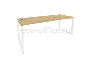 Стол рабочий руководителя ONIX DIRECT O.MO-SRR-6.8 Тиквуд Светлый / Белый металл фото