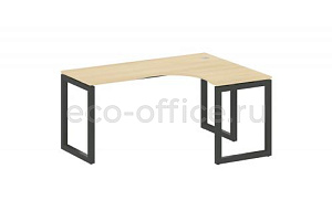 Стол криволинейный правый METAL SYSTEM QUATTRO 5x5 50БО.СА-4 Пр Акация Лорка / Антрацит металл фото