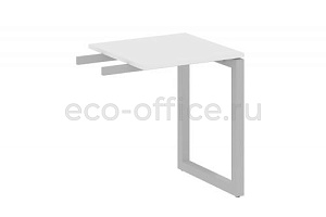Приставной элемент на О-образном м/к METAL SYSTEM QUATTRO 5x5 50БО.ПР-1 Белый / Серый металл фото