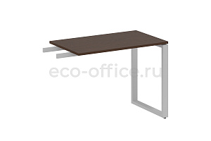Приставной элемент на О-образном м/к METAL SYSTEM STYLE БО.ПР-3 Венге Цаво / Серый металл фото