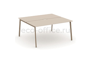 Рабочая станция на 2 места ESTETICA ES.D.RS-2.4-VP Капучино фото
