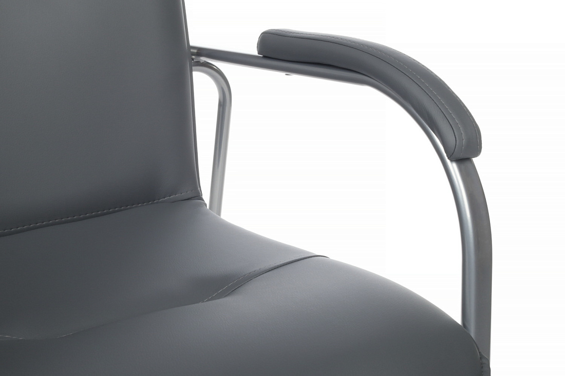 конференц-кресло rv chair самба smb-01 серая экокожа фото