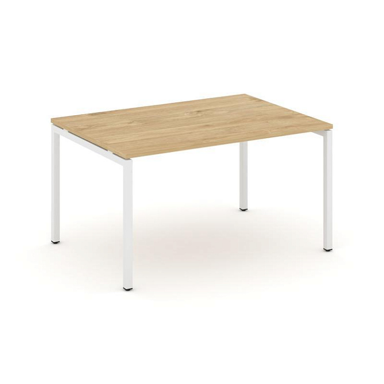 стол переговорный style project sn-4p.sprg-001.3 тиквуд светлый/металл белый фото