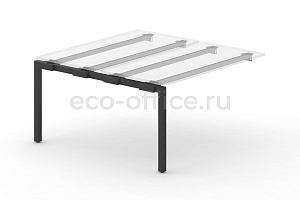 Металлокаркас на П-образной опоре 50x50 для наборного элемента 1000*1475 Черный металл фото