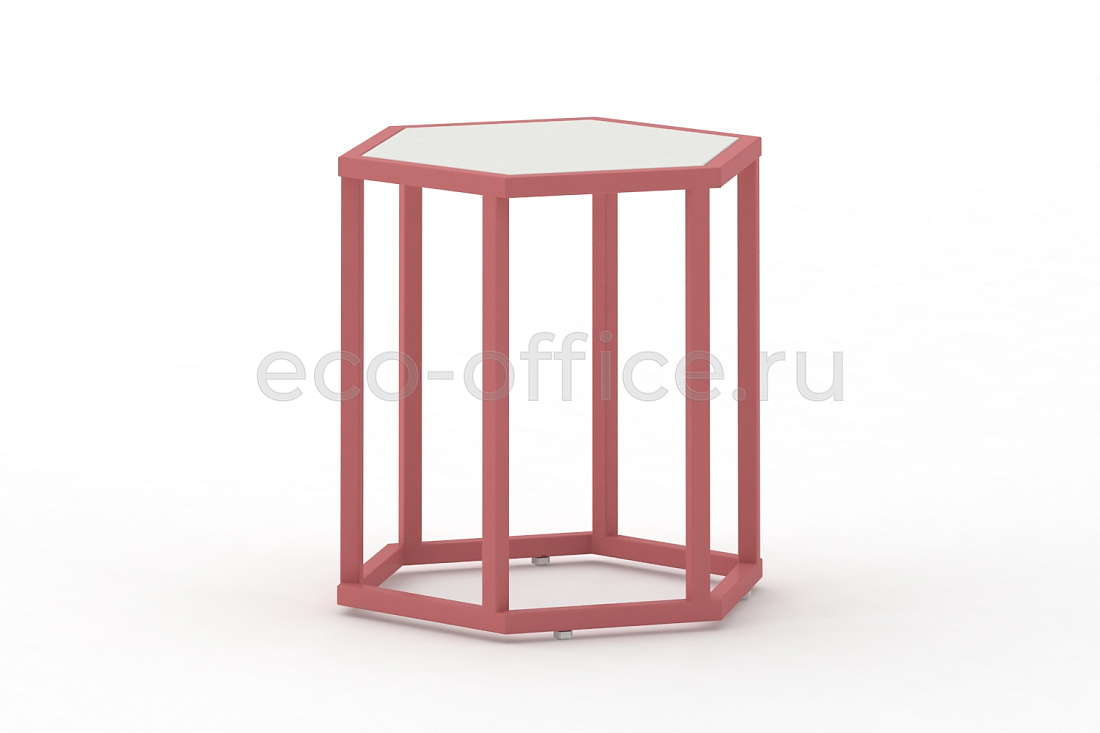 Стол журнальный HEX-450 ColorPastel Сатин / Розовый антик (RAL 3014)  стоимость