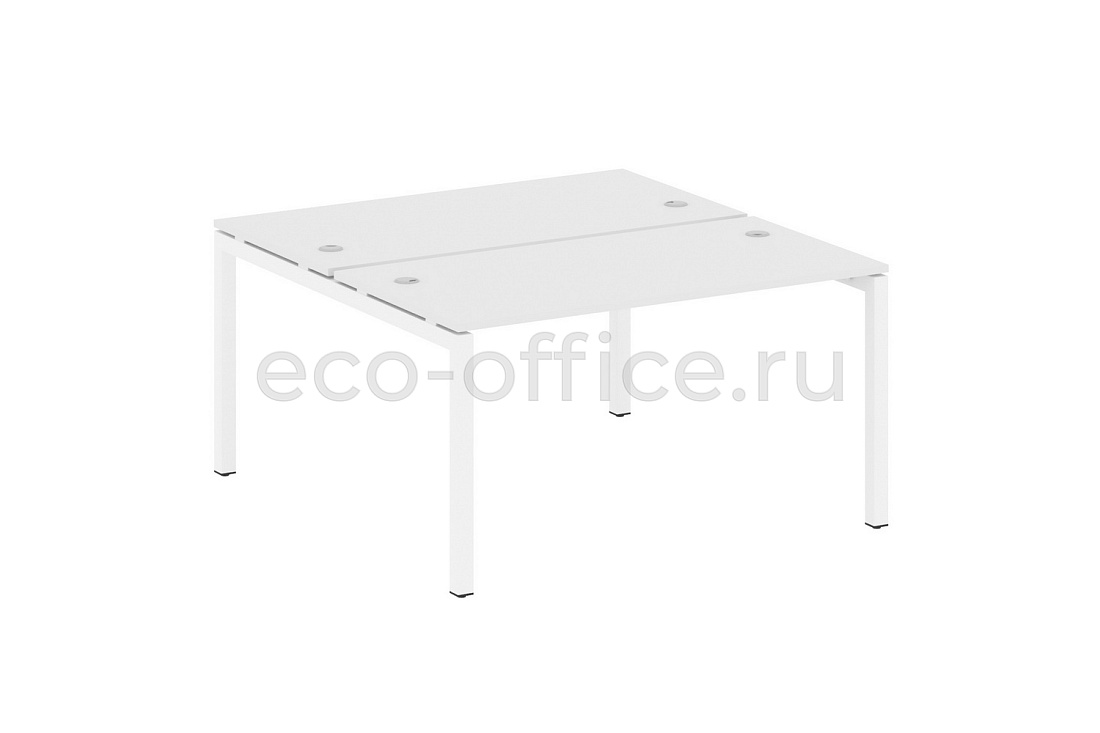 Рабочая станция METAL SYSTEM QUATTRO 5x5 50БП.РАС-СП-2.3 Белый / Белый металл купить в Москве