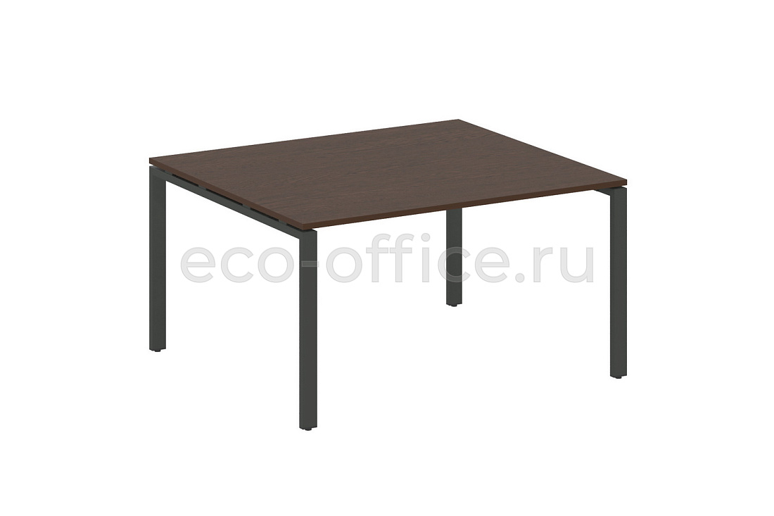 Стол переговорный (1 столешница) METAL SYSTEM STYLE БП.ПРГ-1.3 Венге Цаво / Антрацит металл  стоимость