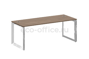 Стол руководителя ONIX DIRECT LUX M-O.MO-SRR-6.8 Дуб Аризона / Нержавеющая сталь фото