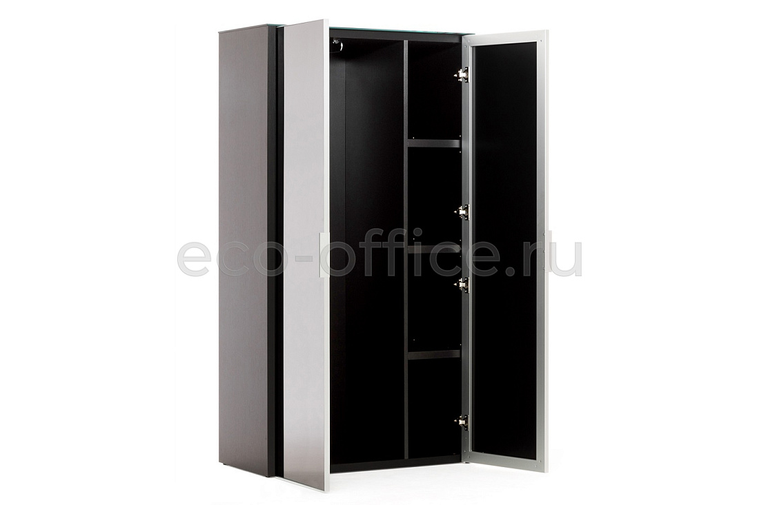 Гардероб 2 двери GALA NEWLIB2/899 + LIBSH/899 BLACK GLASS  стоимость