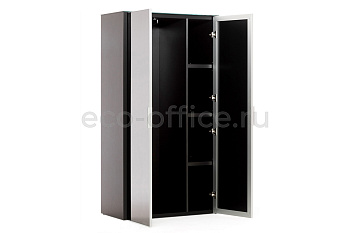 Гардероб 2 двери GALA NEWLIB2/899 + LIBSH/899 BLACK GLASS купить в Москве