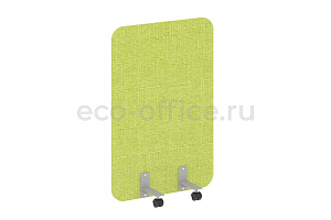 Перегородка на металлических опорах, на роликах R-LINE SOFT AP.R-80-120 Рогожка Romeo 01 / Серый металл фото