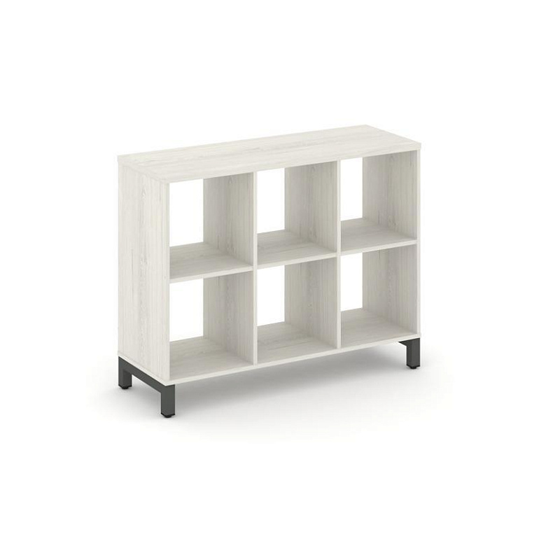 каркас стеллажа 2 яр. style project sn.ks-230 дуб наварра/металл антрацит фото