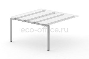Металлокаркас на П-образной опоре 60x30 для наборного элемента 1000*1475 Серый металл фото