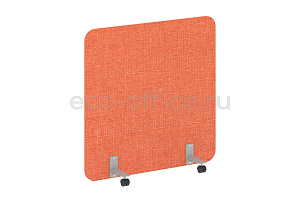 Перегородка на металлических опорах, на роликах R-LINE SOFT AP.R-120-120 Рогожка Romeo 01 / Серый металл фото