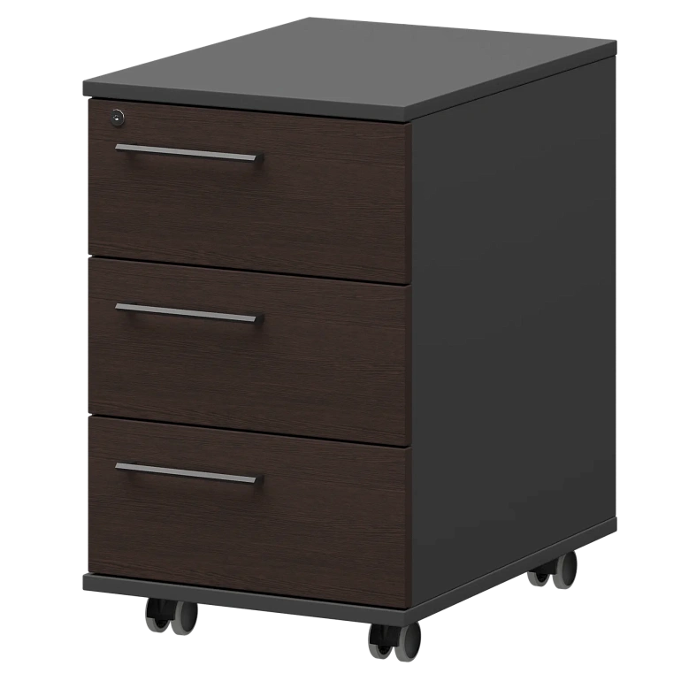 тумба мобильная/подвесная правая protech kzt-61r дуб венге/графит фото