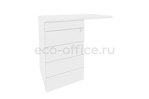Тумба приставная (TIP-ON) (универсальная л/пр) ONIX O.TPU-4 TIP Белый Бриллиант фото