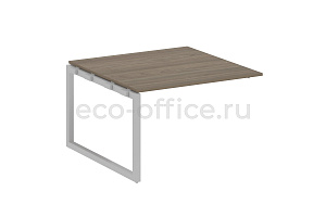 Проходной наборный элемент переговорного стола METAL SYSTEM QUATTRO 5x5 50БО.ППРГ-2 Вяз Благородный / Серый металл фото