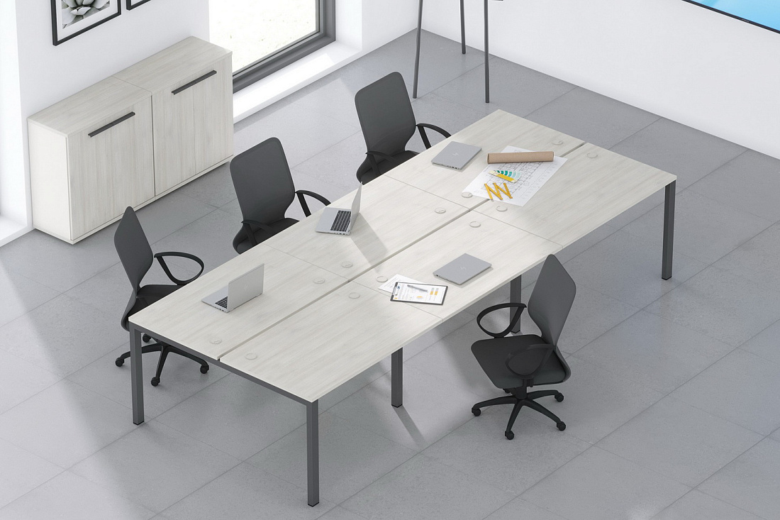 мебель для персонала new line дуб шамони светлый фото