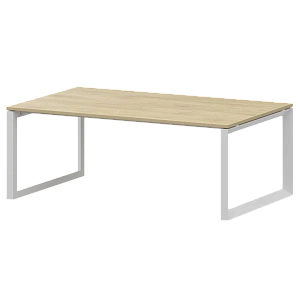 Стол переговорный на металлокаркасе Protech НТМП.О.180.11 Баттл Рок/Белый фото