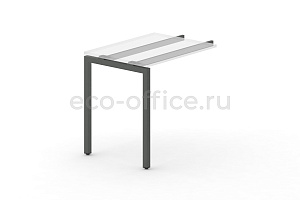 Металлокаркас на П-образной опоре 40x40 для приставки 600*600 Антрацит металл фото