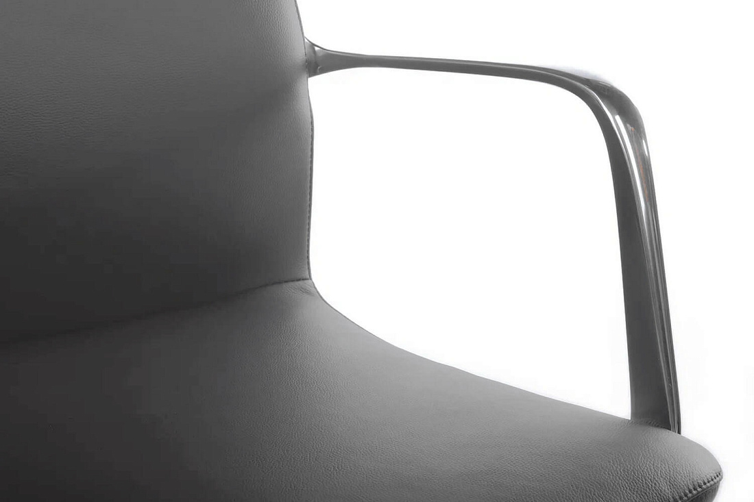 Конференц-кресло RV Design PLAZA-M FK004-B12 Антрацит кожа  стоимость