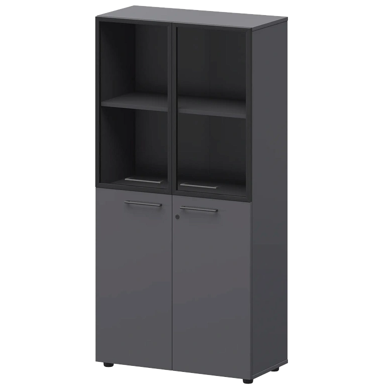 шкаф высокий комб. protech смш48.28f.28rs графит фото