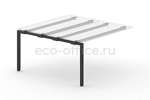 Металлокаркас на П-образной опоре 60x30 для наборного элемента 1000*1475 Черный металл фото