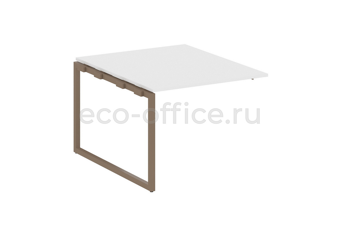 Проходной наборный элемент переговорного стола METAL SYSTEM QUATTRO 4x4 40БО.ППРГ-1 Белый / Мокко металл  стоимость