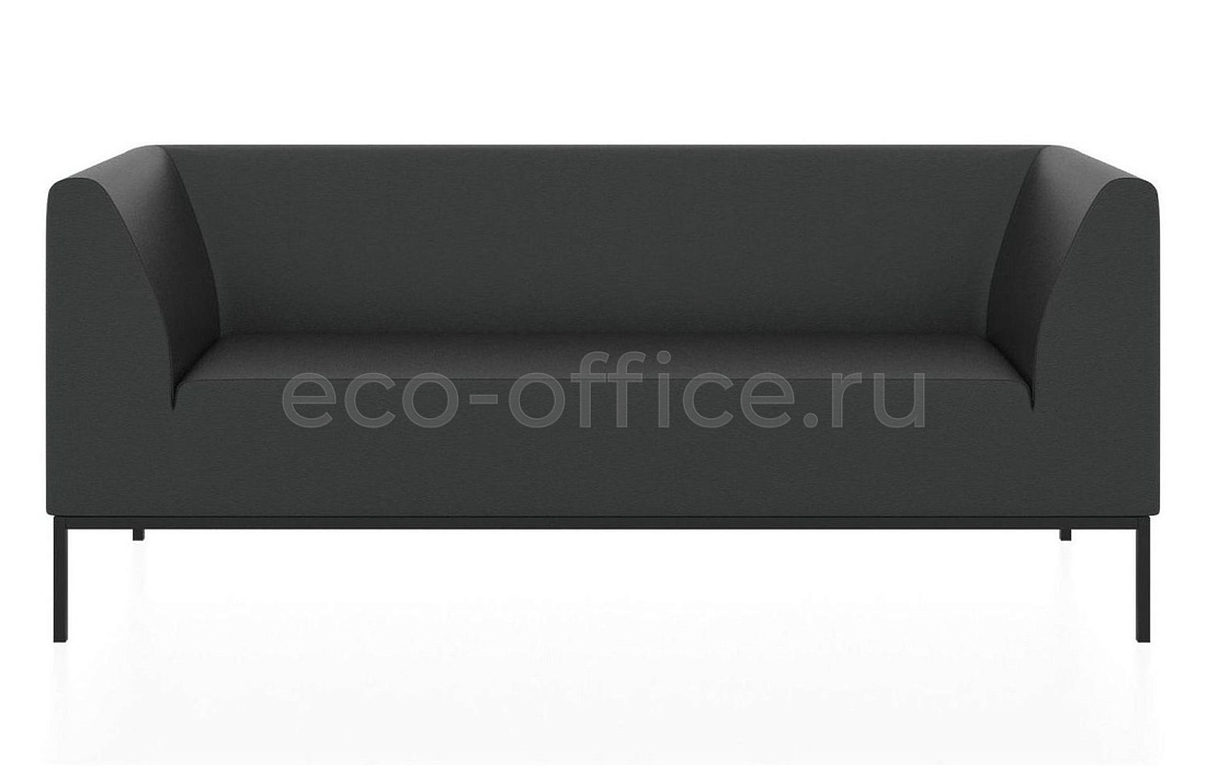 Трехместный диван УЛЬТРА 2.0 экокожа Euroline 9100 Чёрный  стоимость