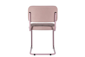 Конференц-кресло ECO-CHAIR COLOMBO Comfort CLM-05 Розовый велюр / Фиолетовая пастель металл фото