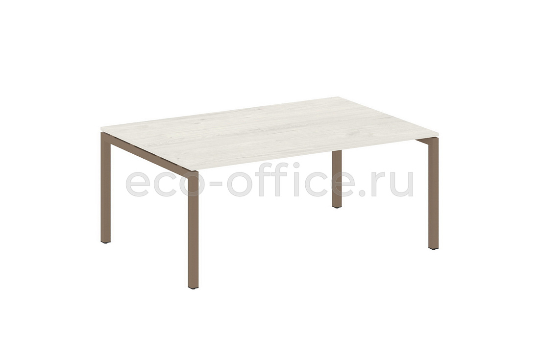 Стол переговорный (1 столешница) METAL SYSTEM QUATTRO 5x5 50БП.ПРГ-1.5 Дуб Наварра / Мокко металл  стоимость