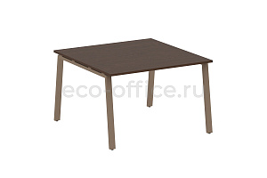 Стол переговорный (1 столешница) METAL SYSTEM STYLE БА.ПРГ-1.2 Венге Цаво / Мокко металл фото